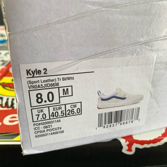 Vans Kyle 2 Pop Cush Velcro 9.5 Womens - Picture 15 of 15